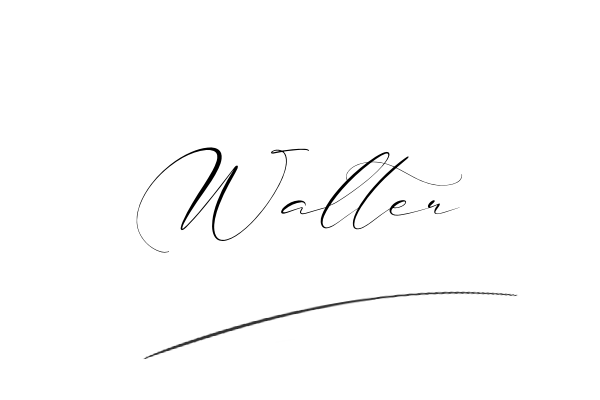 The best stylish Walter name signature simple easy in English