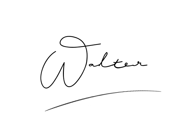 The best stylish Walter name signature simple easy in English