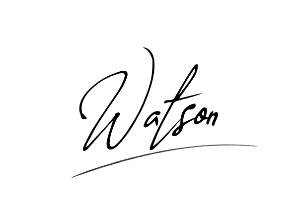 The best stylish Watson name signature simple easy in English