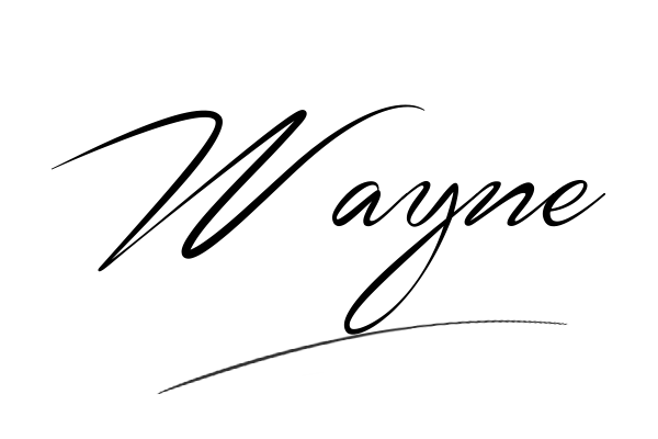 The best stylish Wayne name signature simple easy in English