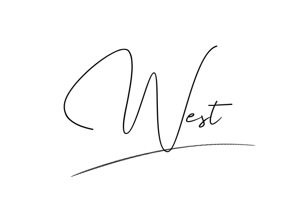 The best stylish West name signature simple easy in English