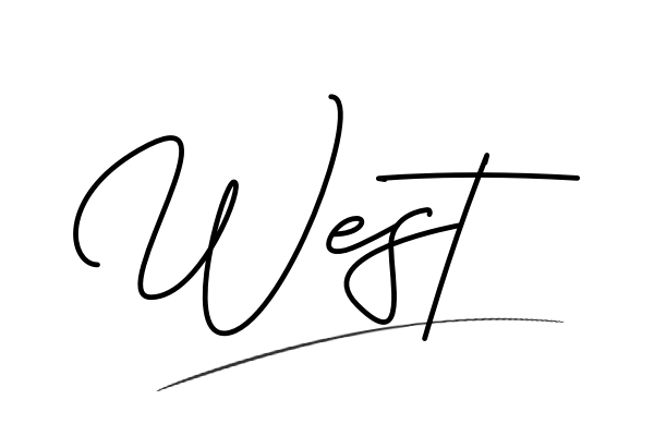 The best stylish West name signature simple easy in English