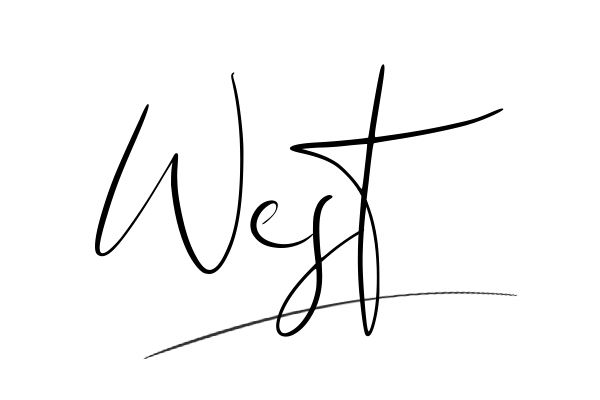 The best stylish West name signature simple easy in English