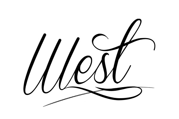 The best stylish West name signature simple easy in English