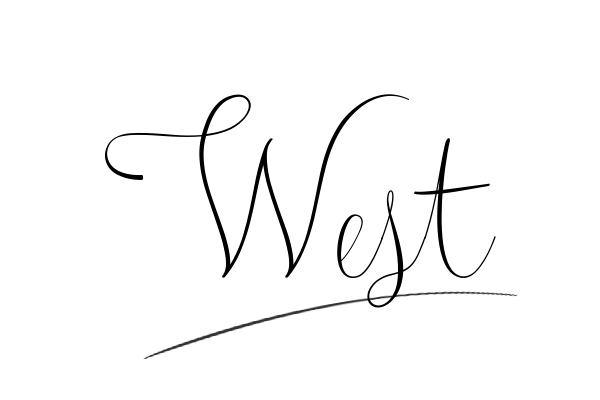 The best stylish West name signature simple easy in English