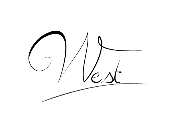 The best stylish West name signature simple easy in English