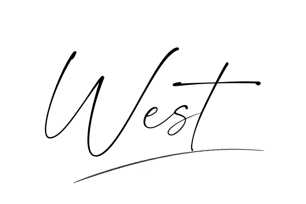 The best stylish West name signature simple easy in English
