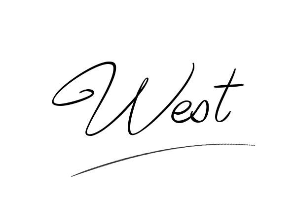 The best stylish West name signature simple easy in English