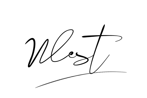 The best stylish West name signature simple easy in English