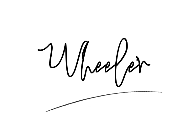 The best stylish Wheeler name signature simple easy in English