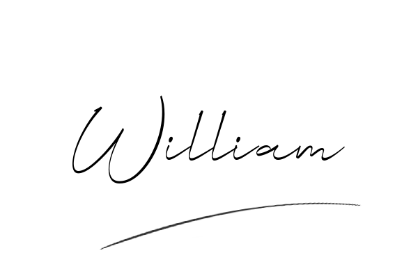 The best stylish William name signature simple easy in English