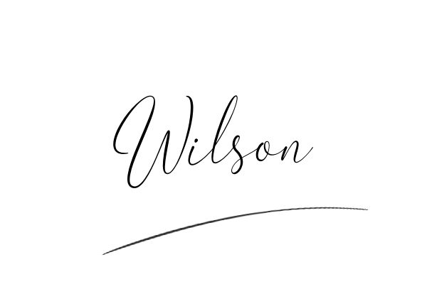 The best stylish Wilson name signature simple easy in English