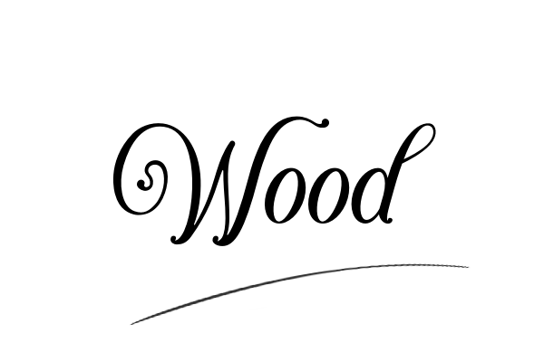 The best stylish Wood name signature simple easy in English