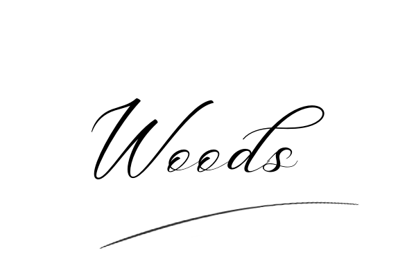 The best stylish Woods name signature simple easy in English