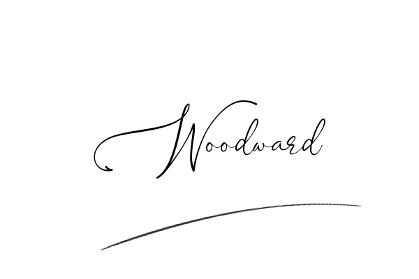 The best stylish Woodward name signature simple easy in English