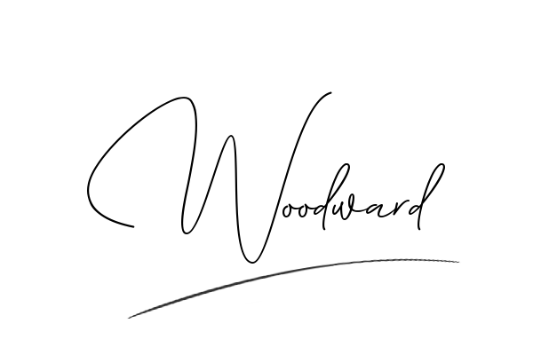 The best stylish Woodward name signature simple easy in English