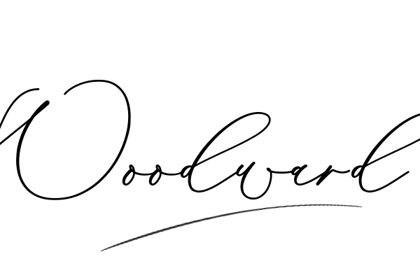 The best stylish Woodward name signature simple easy in English