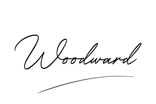 The best stylish Woodward name signature simple easy in English