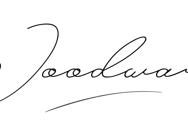 The best stylish Woodward name signature simple easy in English