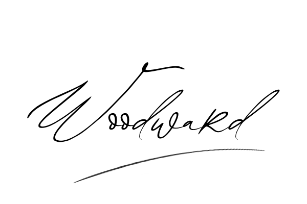 The best stylish Woodward name signature simple easy in English