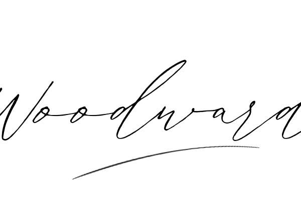 The best stylish Woodward name signature simple easy in English