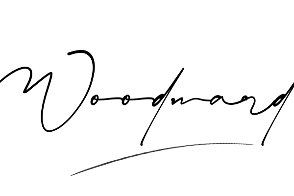 The best stylish Woodward name signature simple easy in English