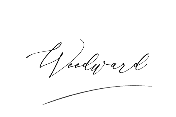 The best stylish Woodward name signature simple easy in English