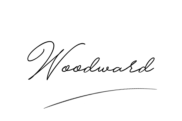 The best stylish Woodward name signature simple easy in English