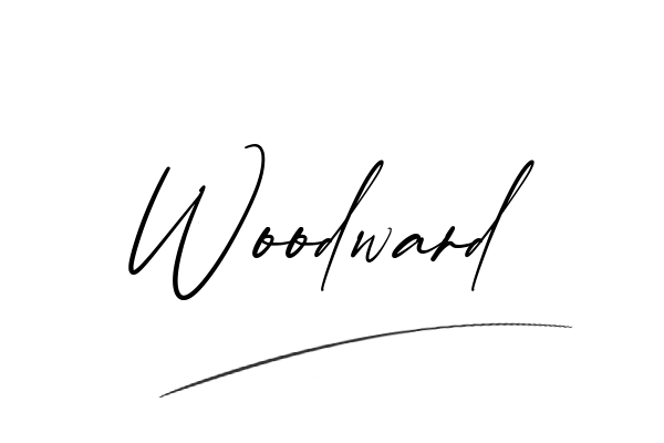 The best stylish Woodward name signature simple easy in English