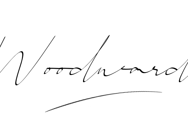 The best stylish Woodward name signature simple easy in English