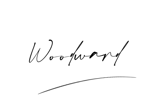 The best stylish Woodward name signature simple easy in English
