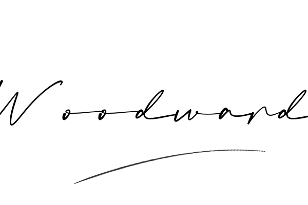 The best stylish Woodward name signature simple easy in English