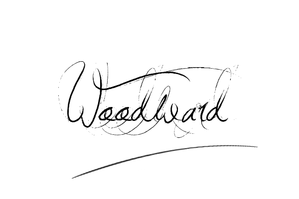 The best stylish Woodward name signature simple easy in English