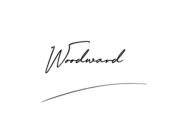 The best stylish Woodward name signature simple easy in English