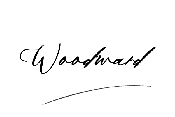 The best stylish Woodward name signature simple easy in English