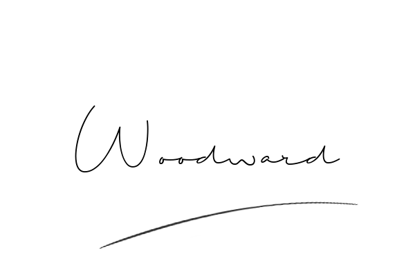 The best stylish Woodward name signature simple easy in English