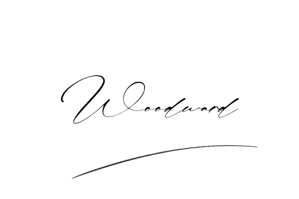 The best stylish Woodward name signature simple easy in English