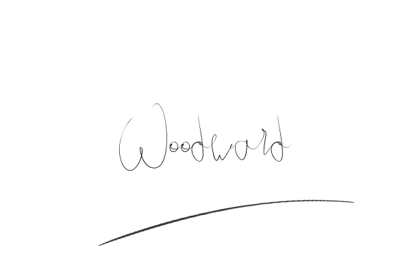 The best stylish Woodward name signature simple easy in English