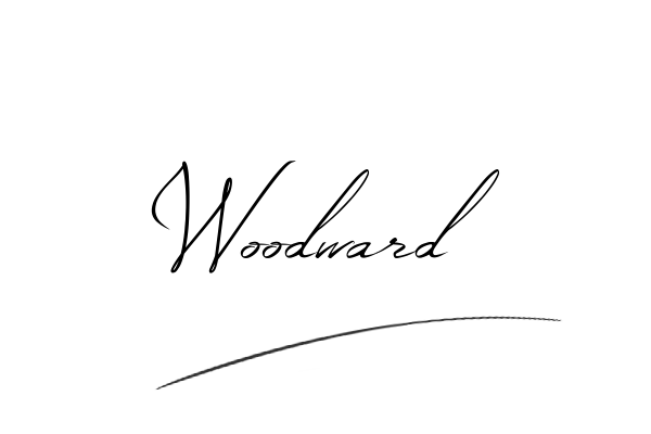 The best stylish Woodward name signature simple easy in English