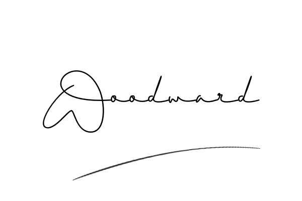 The best stylish Woodward name signature simple easy in English