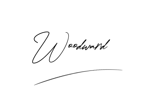 The best stylish Woodward name signature simple easy in English