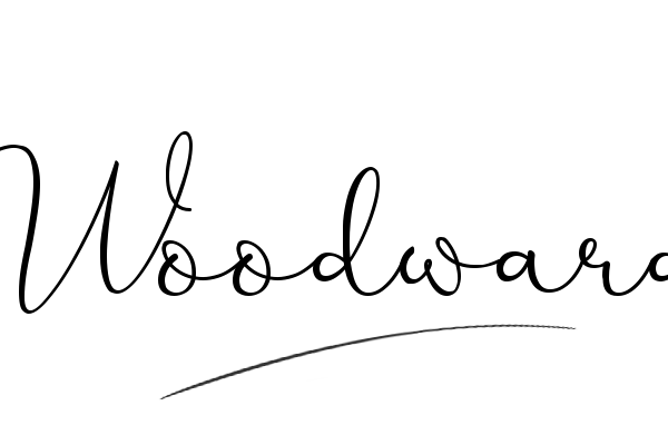 The best stylish Woodward name signature simple easy in English