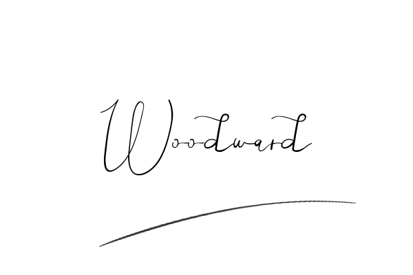 The best stylish Woodward name signature simple easy in English