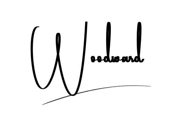 The best stylish Woodward name signature simple easy in English