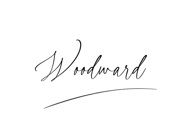 The best stylish Woodward name signature simple easy in English
