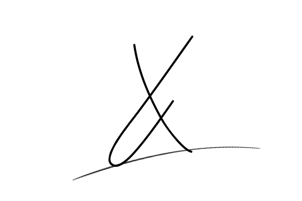 The best stylish X name signature simple easy in English