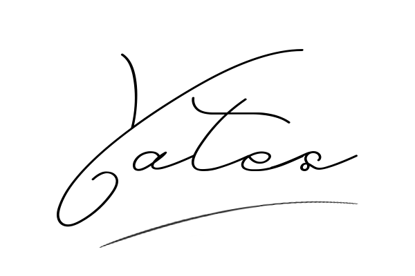 The best stylish Yates name signature simple easy in English