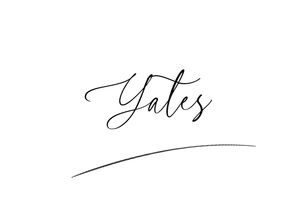The best stylish Yates name signature simple easy in English