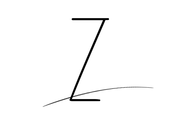 The best stylish Z name signature simple easy in English