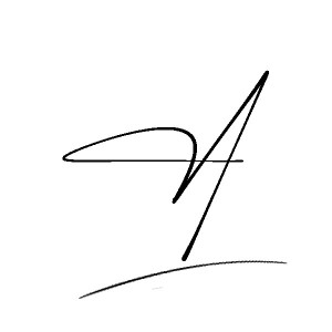 The best stylish A name signature simple easy in English